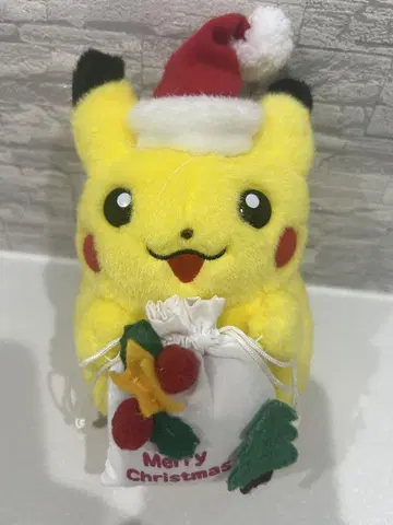 피카츄 산타 봉제 인형