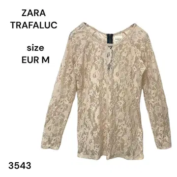 자라 TRF ZARA TRAFALUC 셔츠 레이스 상의 M