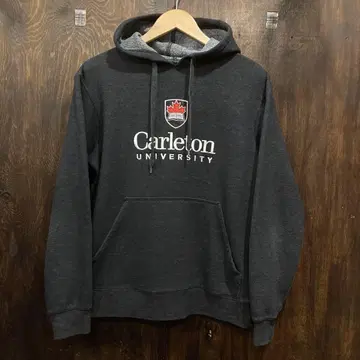 USA 구제 의류 후드 맨투맨 Carleton University 그레이