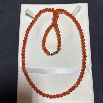마노 세미 롱 목걸이
