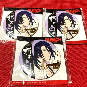 BLEACH 408 금박 와시 캔뱃지 쿠키 루키아 캔뱃지 3개