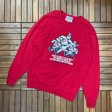 새상품급 Captain Santa 캡틴 산타 맨투맨 풀오버
