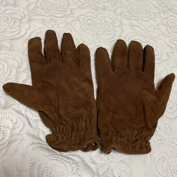 이탈리아제 울 100% 스웨이드 장갑 그로브 지퍼 포함