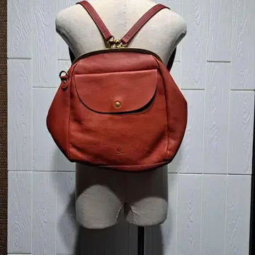 키소라 천연 가죽 백팩