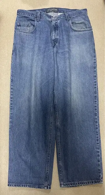 00s Silvertab 배기 워시 블루 데님