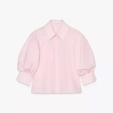 ZARA 포플린 셔츠 파스텔 핑크 S 사이즈