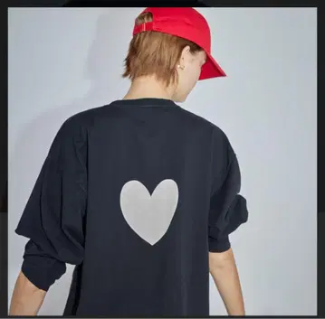 SeaRoomlynnUSA 코튼 Back Heart 롱T