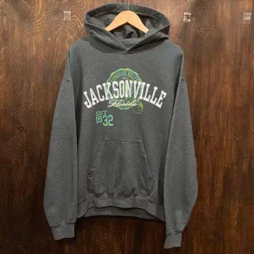 USA 구제 의류 후드 맨투맨 JACKSONVILLE 그레이 수베니어