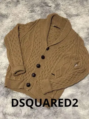 DSQUARED2 남성용 가디건 브라운 사이즈 S