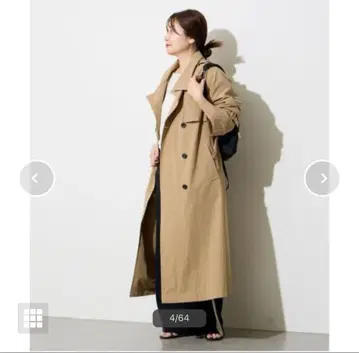 저널 스탠다드 라이트 크로스 후드 트렌치코트/베이지