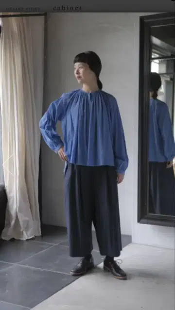 아틀리에 나루세 이번 시즌 가우초 팬츠 네이비