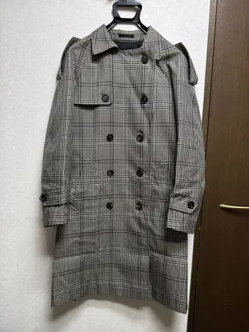 BLACK LABEL CRESTBRIDGE 체크 무늬 트렌치코트