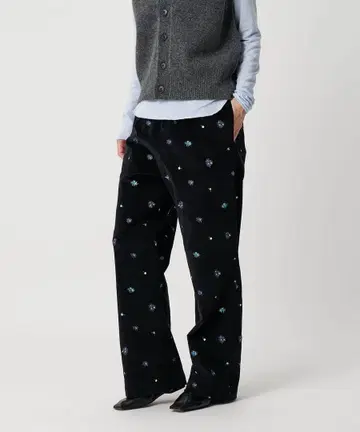 BEAUTY&YOUTH UNITEDARROWS 자수 이지 팬츠