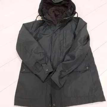 다크 그린 마운틴 후드티 후드 부착 탈부착 가능