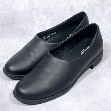 미사용급 [문스타] 하임 (22.5) HAIM 가죽 슬립온 블랙