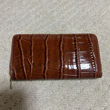브라운 크로커다일풍 지갑