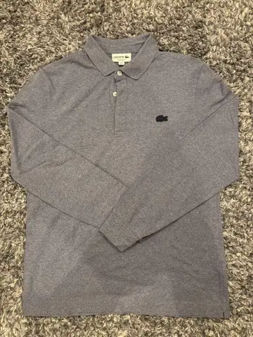 LACOSTE 블루 긴팔 피케 셔츠 L 사이즈 상당