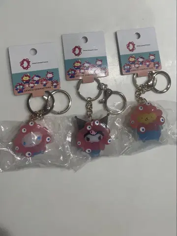미야쿠미야쿠 산리오 캐릭터 키링 3개 세트