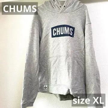 CHUMS 참스 그레이 후드 맨투맨 사이즈 XL