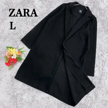 [ 새상품급 ] ZARA 블랙 버튼리스 코트 체스터 코트 L