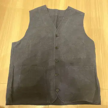 Babour 린넨 베스트 네이비