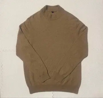 사이즈 XL UNIQLO 캐시미어 100% 니트 크루넥 브라운