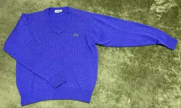 [ 레어 컬러 구제 의류 ] '90s LACOSTE 보라색 니트 스웨터