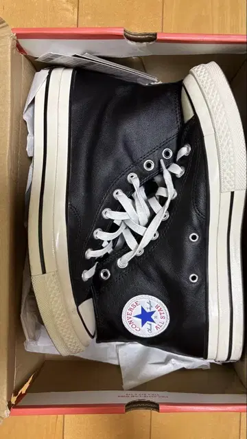 CONVERSE ALL STAR 블랙 가죽 CT70 27cm
