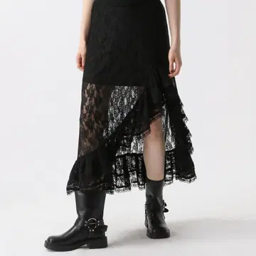 FOREVER21 언밸런스 헴 레이스 스커트