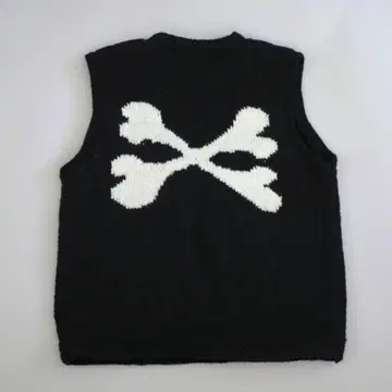 MacMahon Knitting Mills 니트 베스트 크로스본 블랙
