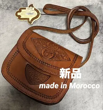 새상품 모로코제 핸드메이드 가죽 숄더백 에스닉