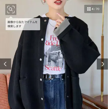 [ 새상품 ] 스냅 니트 가디건 [ 한정 전개 ]