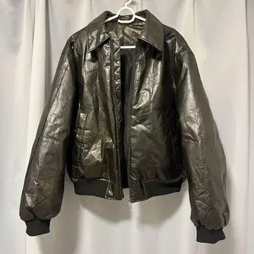 ZARA 블랙 레더풍 자켓 S