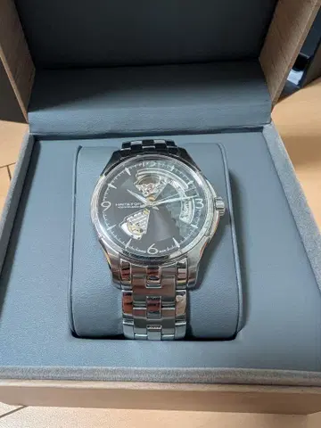 해밀턴 재즈 마스터 H325651 오픈 하트 AT 남성용 손목시계