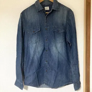백넘버 데님 웨스턴 셔츠 MENS L