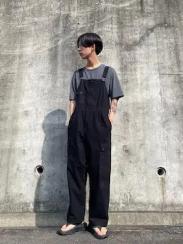 블랙 오버롤