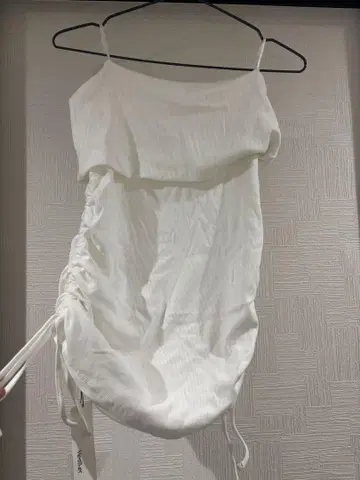 Heather 화이트 슬립 드레스