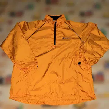 Srixon 셋업 오렌지 하프 지퍼 자켓 L