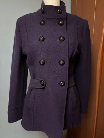 [새상품급] 세인트 제임스 숏코트 자켓 피코트 퍼플