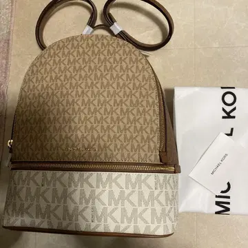 MICHAEL KORS 백팩 브라운/화이트
