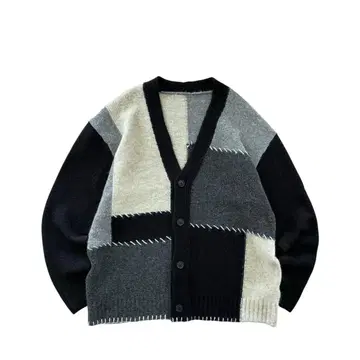 [새상품급] Vintage 00s 절개 디자인 가디건 덧댄 스티치