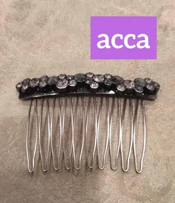 acca*아카*스톤 빗 헤어콤*블랙 시크
