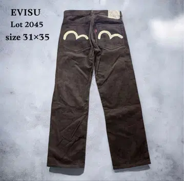 [새상품급] EVISU Lot 2045 코듀로이 팬츠 31 x 35