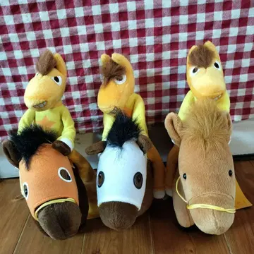 우마타세! 우마타세 군 말 타기 봉제 인형 오이 경마장