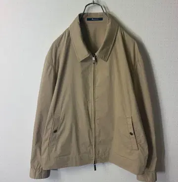 00s Aquascutum 셔츠 블루종 42 베이지 더블 지퍼