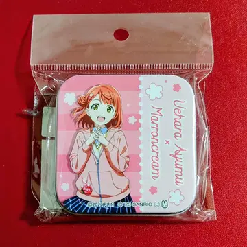 러브 라이브 니지가사키 x 산리오 캔 케이스 우에하라 아유무 마론 크림