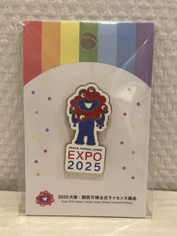 오사카 간사이 만박 EXPO 2025 핑 배지 화이트 미야쿠미야쿠 만박