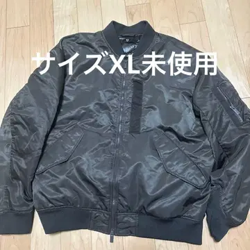 유니클로 질 샌더 하이브리드 다운 MA-1 블루종 자켓 XL