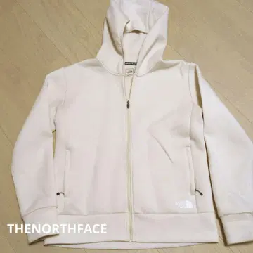 THE NORTH FACE 풀 집업 후드 부착 후드티 크림색