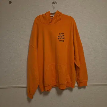 ANTI SOCIAL SOCIAL CLUB 오렌지 후드티 L 사이즈